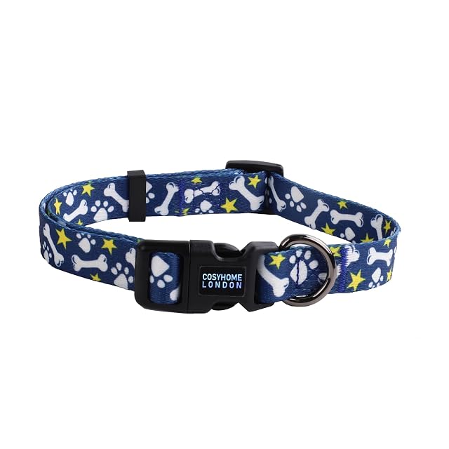 Foto 6 de 6 de Cosyhome London - Collar ajustable de nailon para perro con patrones, collar suave y cómodo para perros…