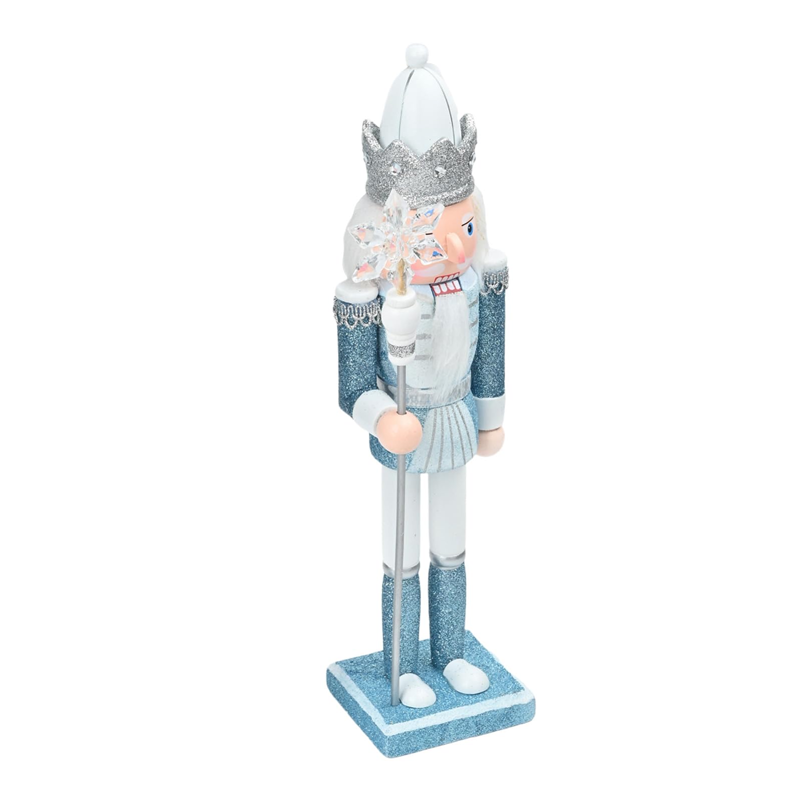 Elnwnnkc Collectible 30cm Wood Nutcrackers Figurine Tabletop Decoration Christmas Desktop Statue Ornament for Party Use Seasonal Tabletop Decoration