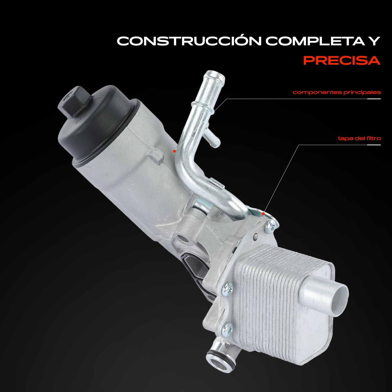 Frankberg Aceite de motor enfriador de aceite filtro de aceite 55566784 | Compatible con: Astra J, Aveo Hatchback T300, Caravana Astra J, Corsa E X15, Insignia A G09, Astra MK VI (J) CC J