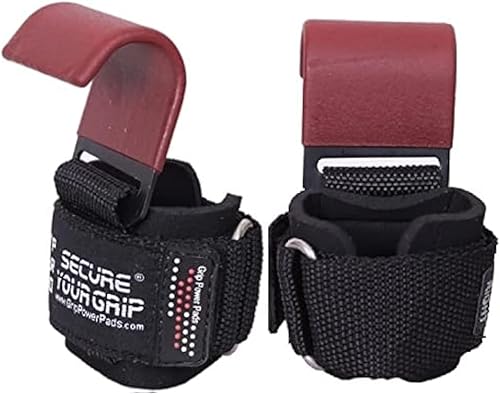 Ganchos de acero para levantamiento de pesas de alta resistencia, juego de 2 guantes de entrenamiento acolchados de alta calidad