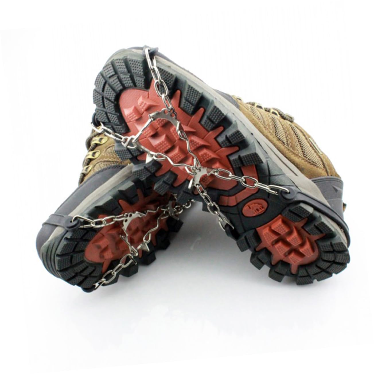 GALPADA Boot Chains Shoes Traction Spikes Snow Chain for Hiking Portable Lightweight
