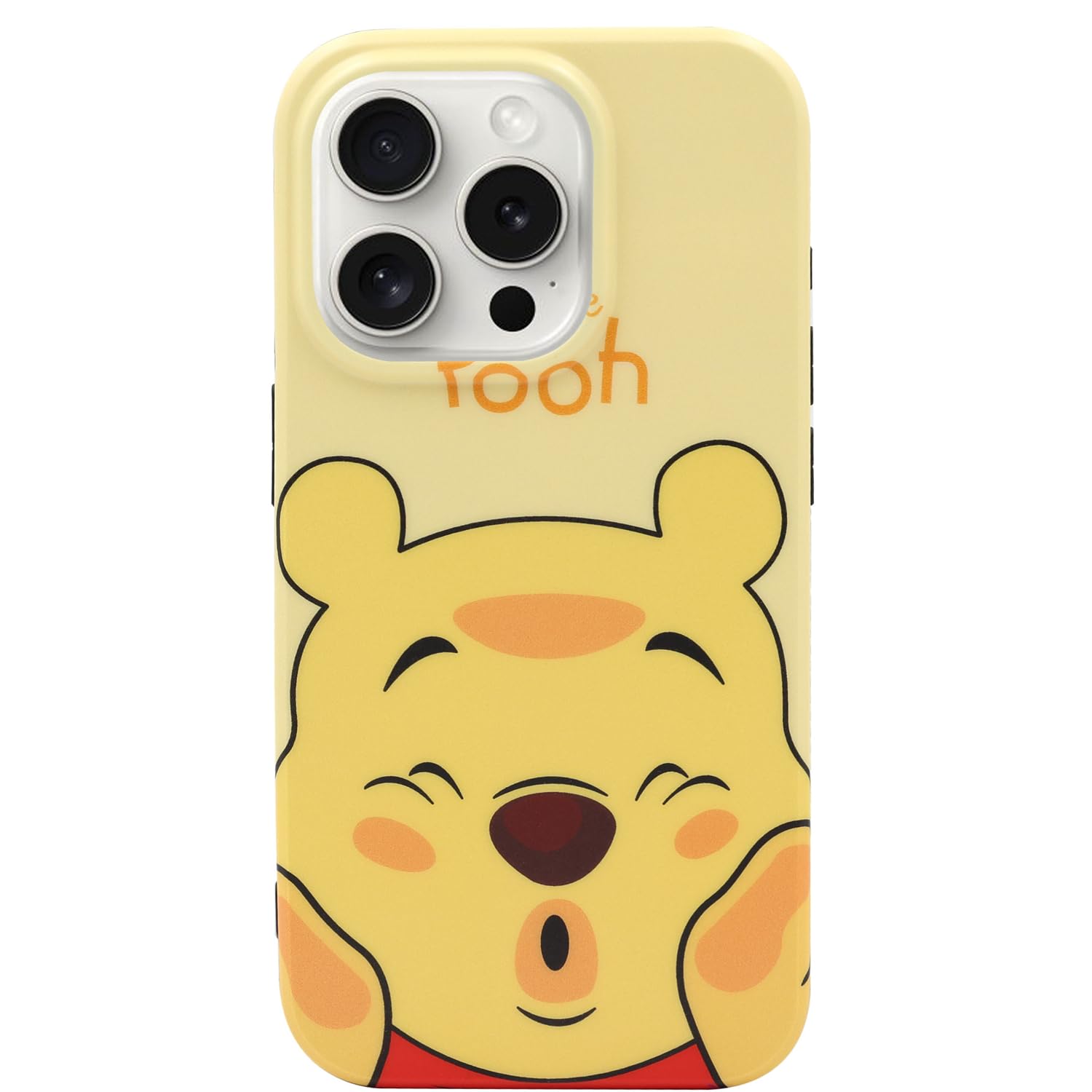 MC Fashion Group, IncMC Fashion iPhone 15 Pro Case, Cute [Kiss Series] Matte Cartoon Case, Slim Fit Lightweight Full-Body Soft TPU Case for iPhone 15 Pro 6.1 inch 2023 (Winnie The Pooh)