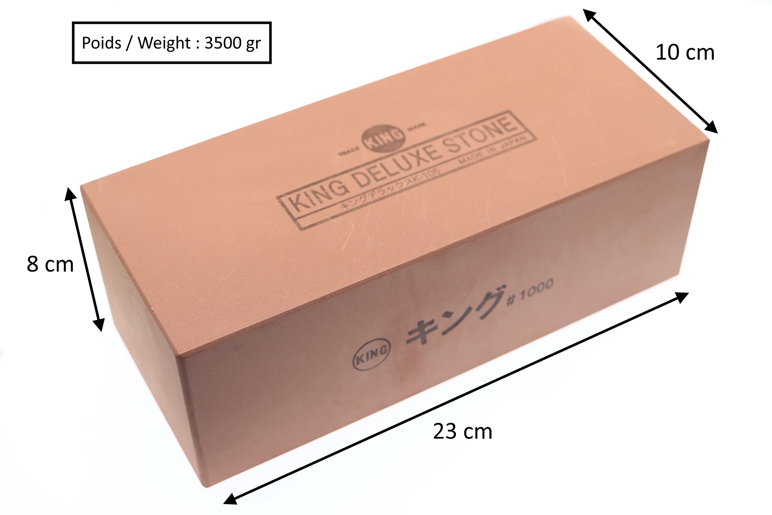 Image secondaire de Pierre à Aiguiser Japonaise Extra Large King K-105 1000 Grain #1000 Entretien Affutage Lame Couteaux de Cuisine Outils de Bricol