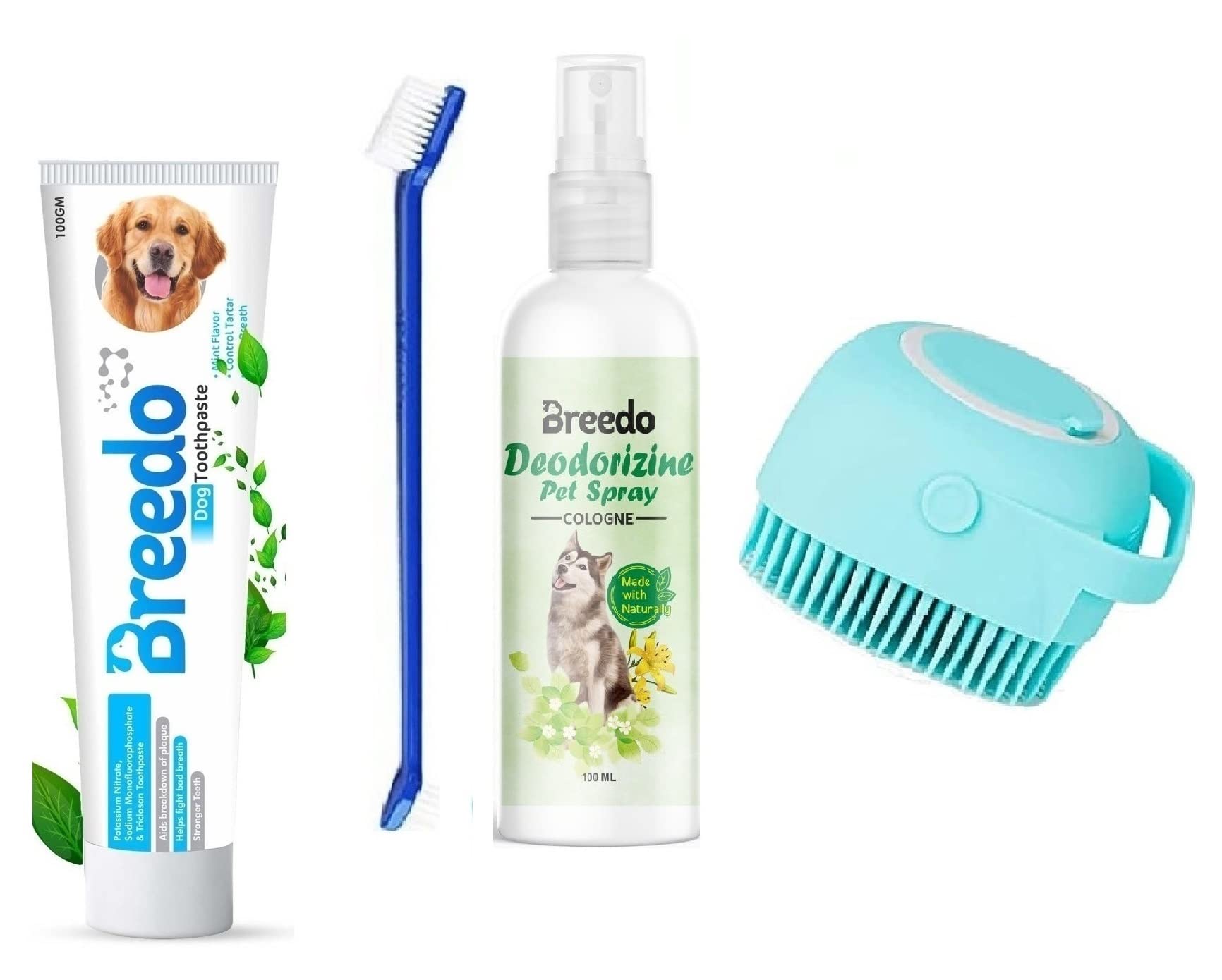 Breedo (Combo of 4) Toothpaste + Dog Body Perfume Spray + Scrub + Teeth Brush For All Breed Dogs Combo Kit for Dog| Cat| Monkey| Rabbit| Hamster|Dog Comb|Pet Comb| Dog Toothpaste| Dog Teethbrush (B0BYZJCZDP) Amazon Price History, Amazon Price Tracker
