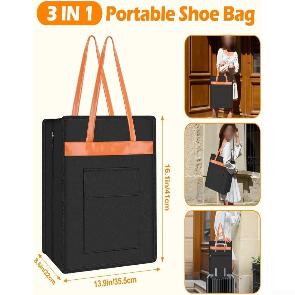 Bolsa Zapatos Viaje 35cm Impermeable 6 Pares