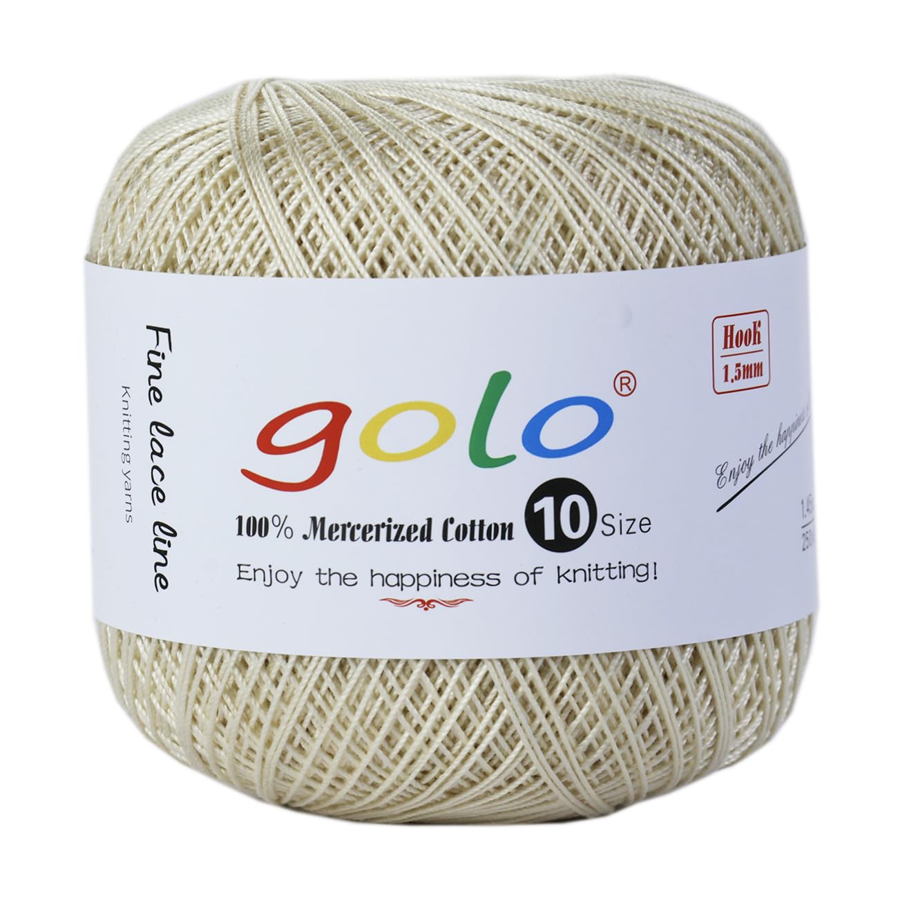 golo Crochet Thread Size10 Yarn for Hand Knitting Crochet Yarn 225 — image 1