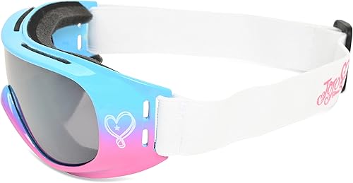 Miniatura 3 de JoJo Siwa Gafas de esquí para niñas y niños pequeños para deportes de nieve y snowboard (rosaazul)