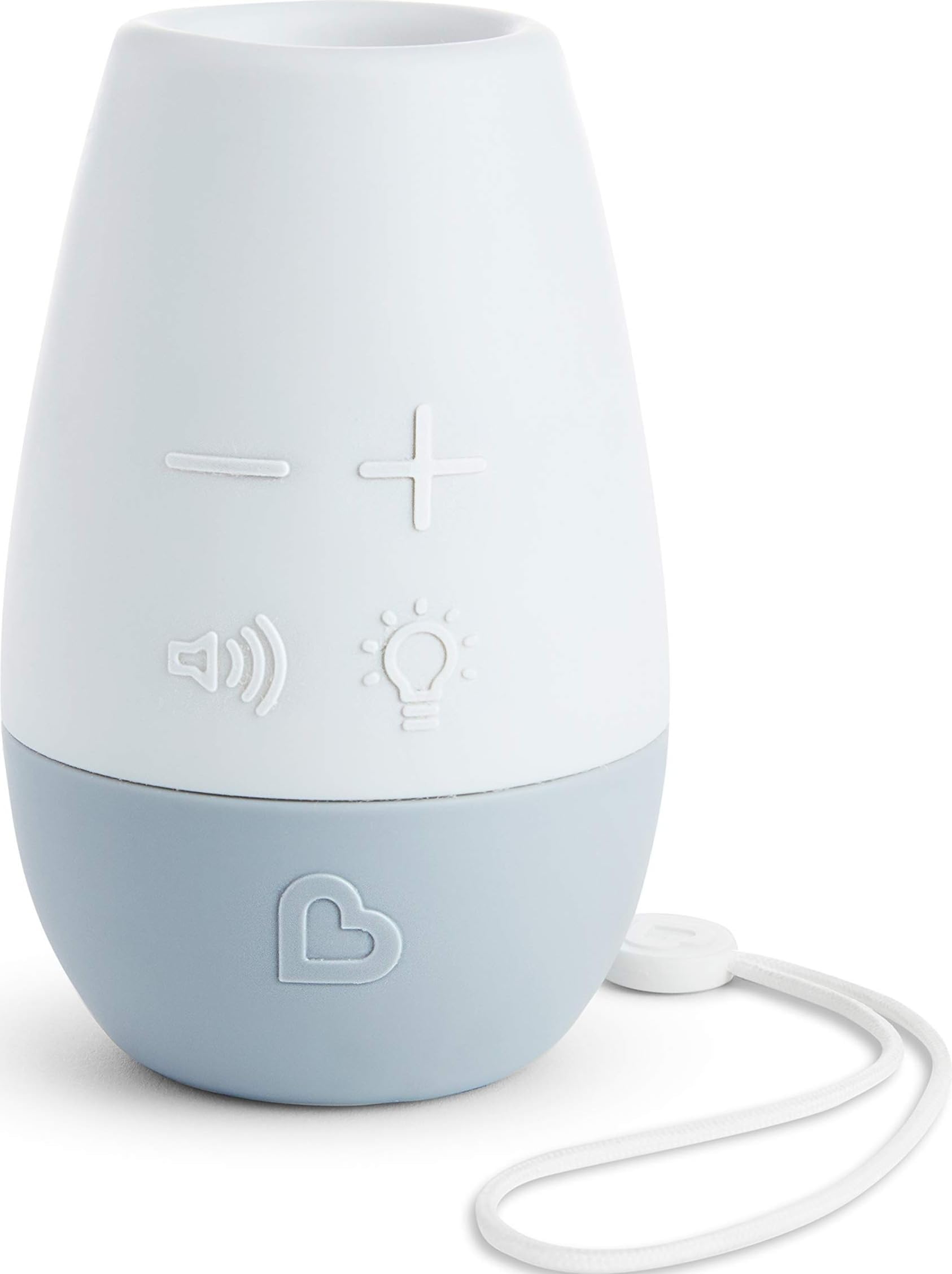 Shhh… White Noise Sound Machine, Baby Soother, White/Grey
