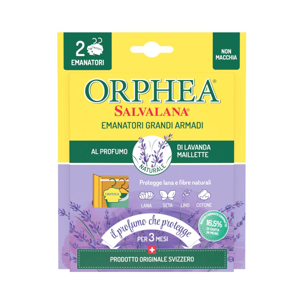 Profumatore per grandi armadi essenza lavanda 2 pz
