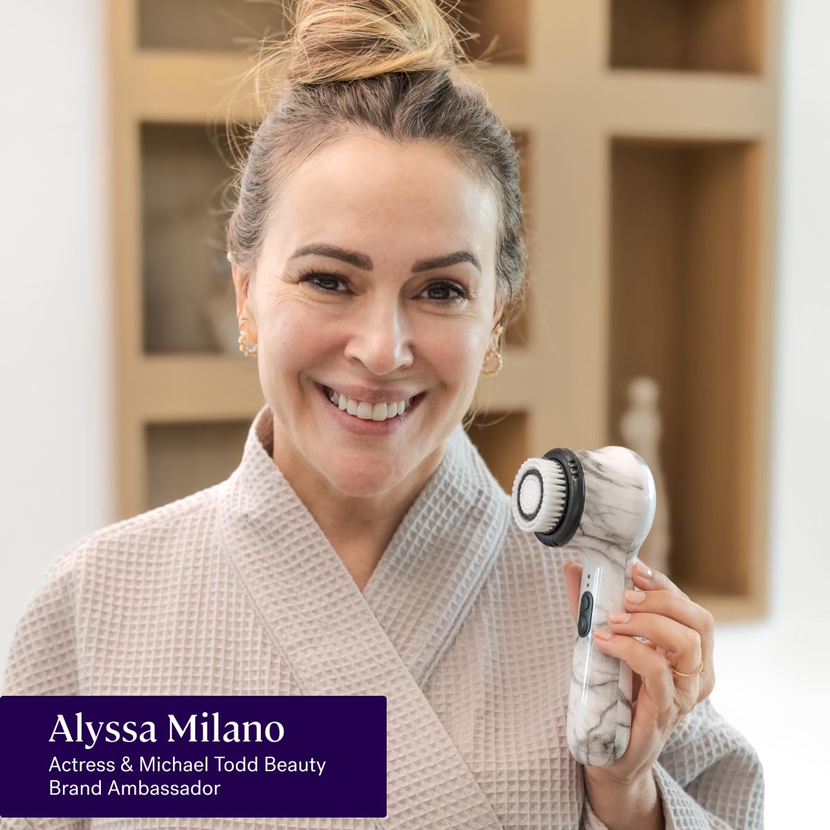 Michael Todd Beauty Soniclear Allure 2024 Best of Beauty Winner Facial Cleansing + Exfoliation Brush System with 4 speeds, Serum Infusion Head + Travel Case