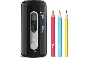 Deli Electric Pencil Sharpener: Hands-Free Pencils Sharpening at Your Fingertips