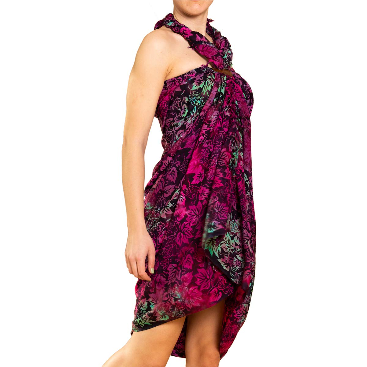 PANASIAM Sarong B600 purple leaf, L