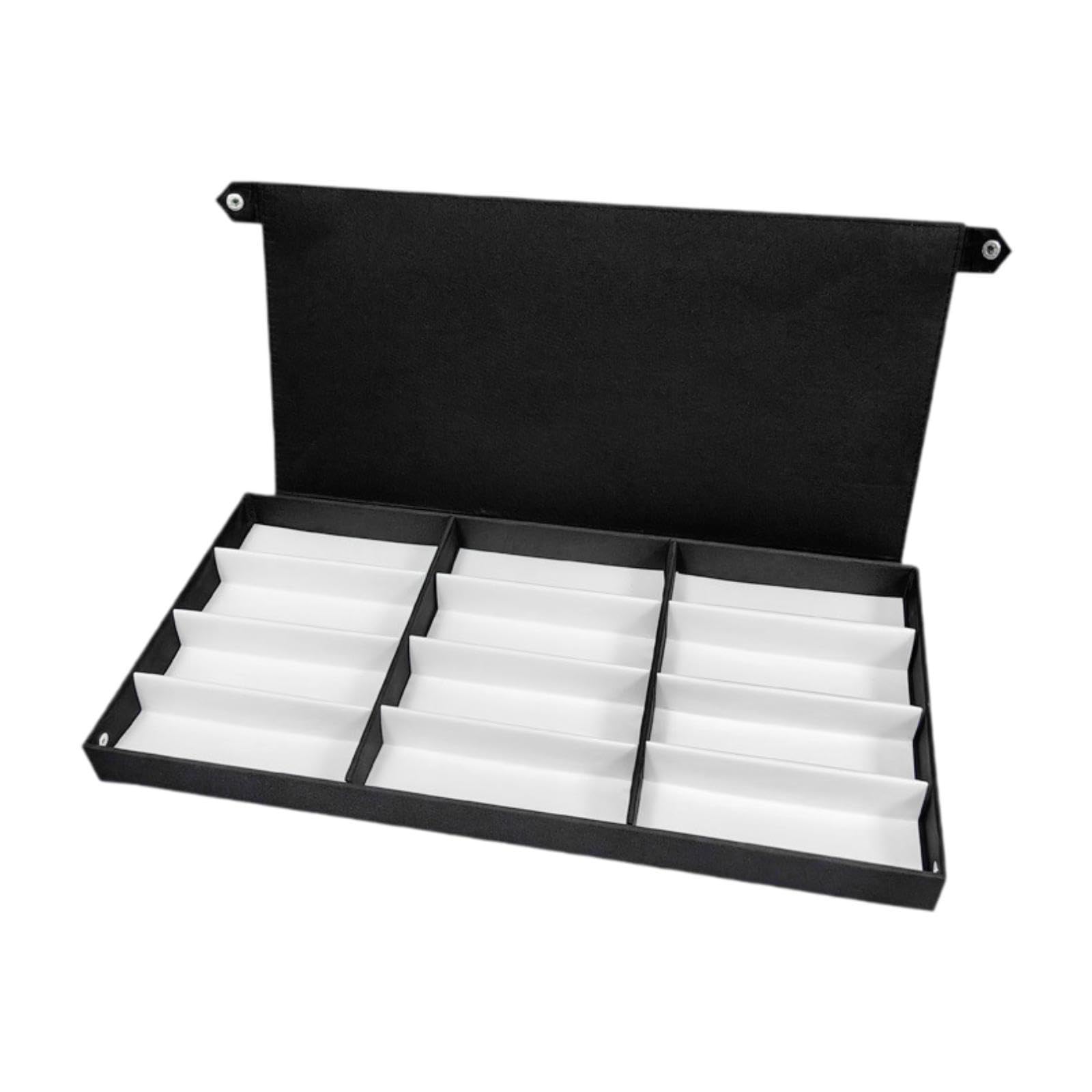 Boîte de Présentation pour Lunettes à 12 Compartiments, étui à Lunettes Tendance pour Table Ou Dressing
