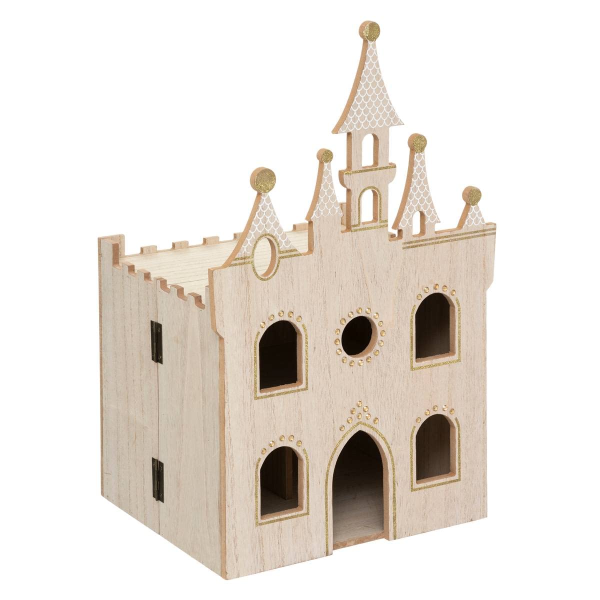 Château de Princesse Enfant Atmosphera en bois hauteur 52 cm