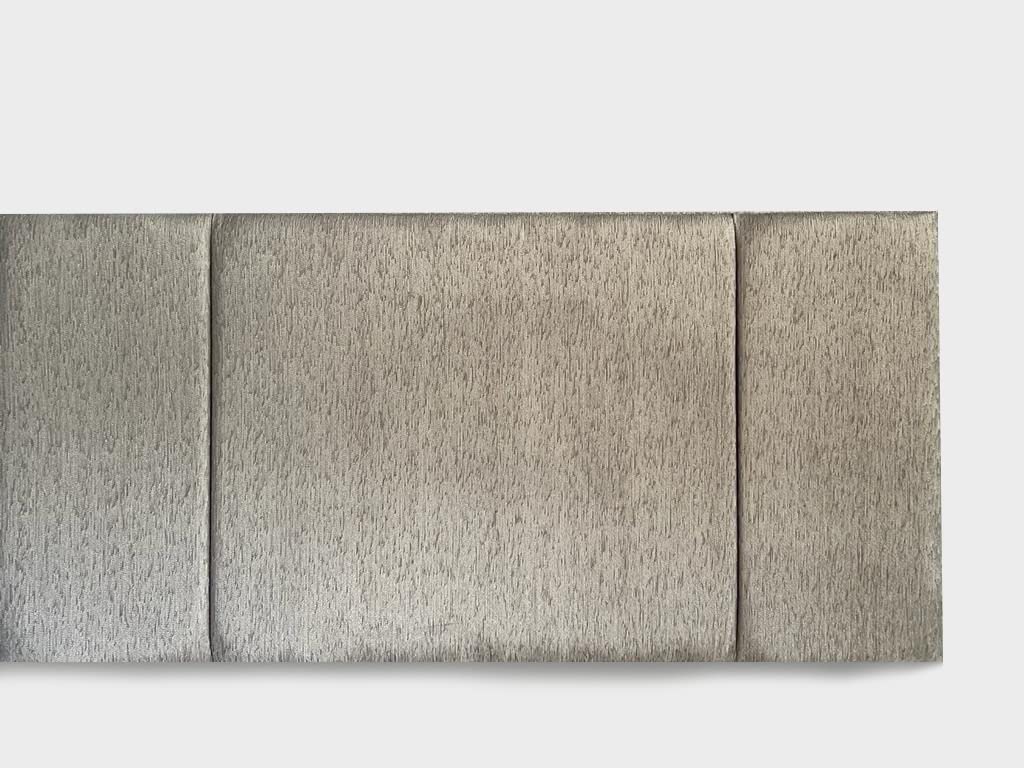 Luxurious Nights Porto Chenille Fabric Headboard 20" or 26" Height (3FT - Single - 26" Height, Grey)