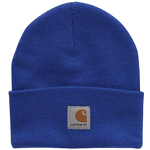 Image of Carhartt Knit Beanie Cuff Hat, Electric Blue Lemonade, One Size