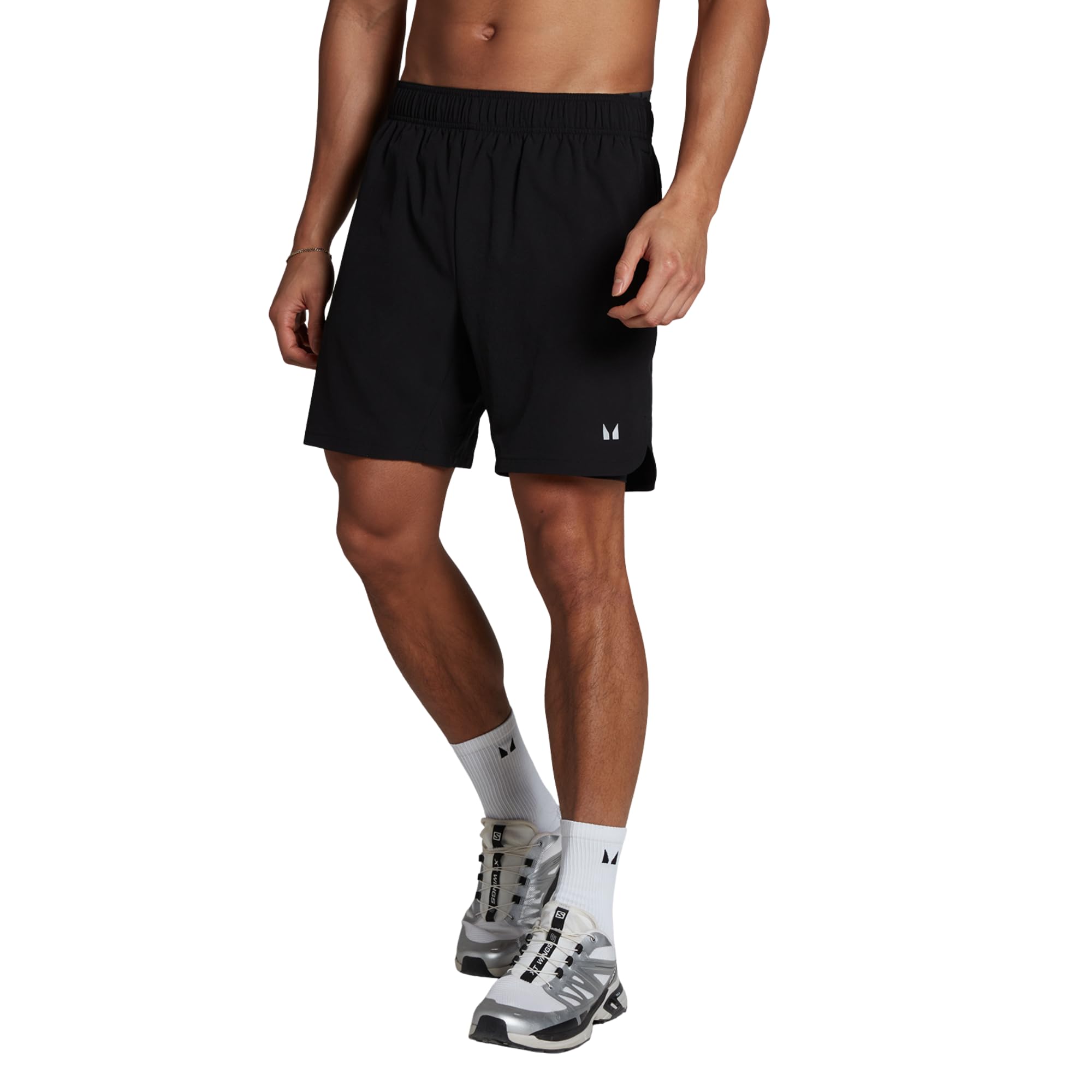 MP Men's 2-in-1 Training Shorts - Black - XS