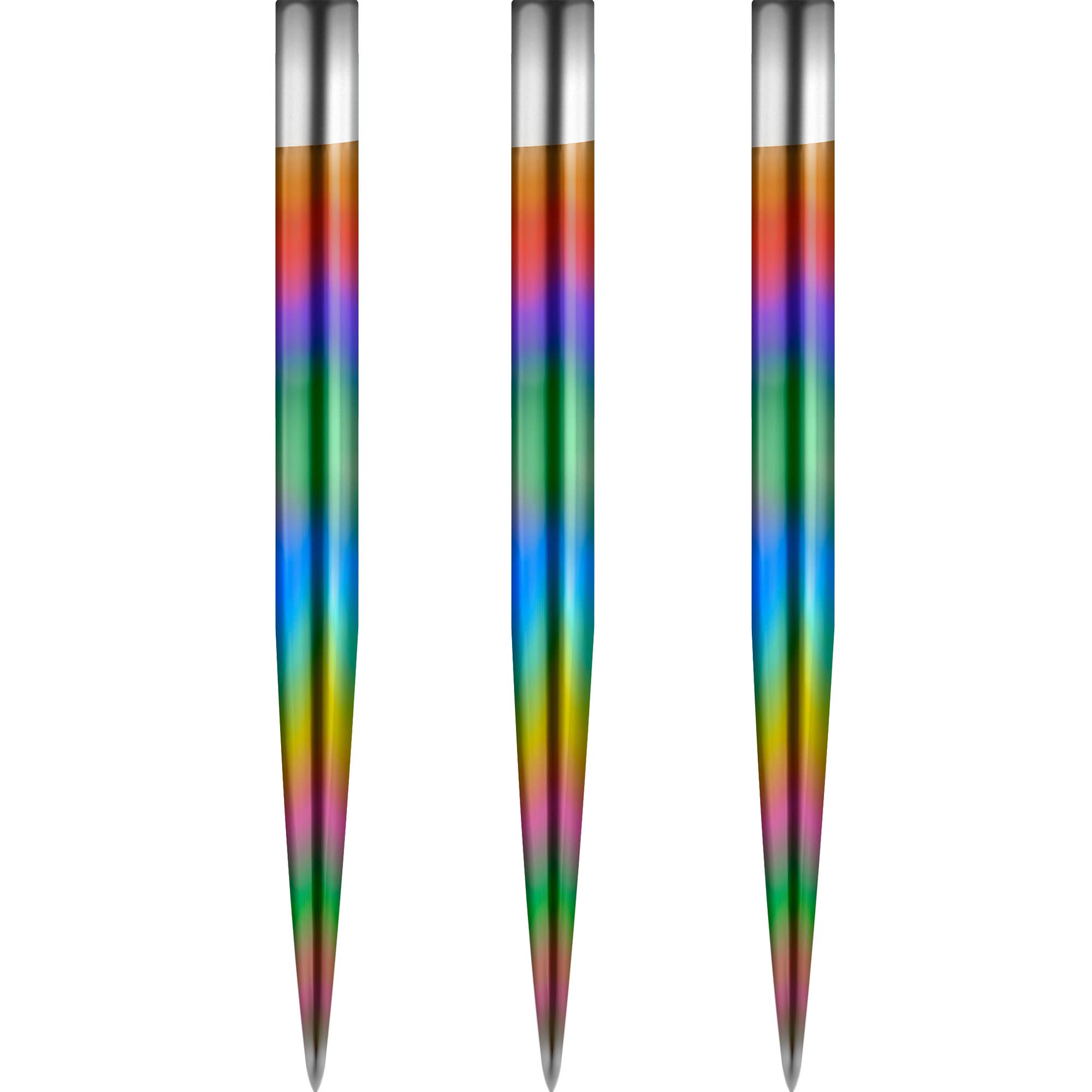Mission Glide Standard and Personalised Dart Points | Rainbow Steel Tip Spare Point | Available in 30, 32, 34, 36, 38, 40