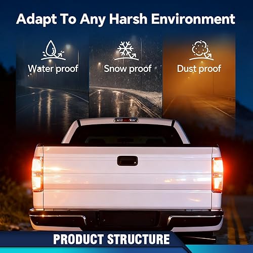 Miniatura 4 de PIT66 Luces Traseras Ensamble de Lámpara de Luz Trasera, Compatible con Ford F150 2009 2010 2011 2012 2013 2014, Ensamble Trasero de Pickup SVT, 1