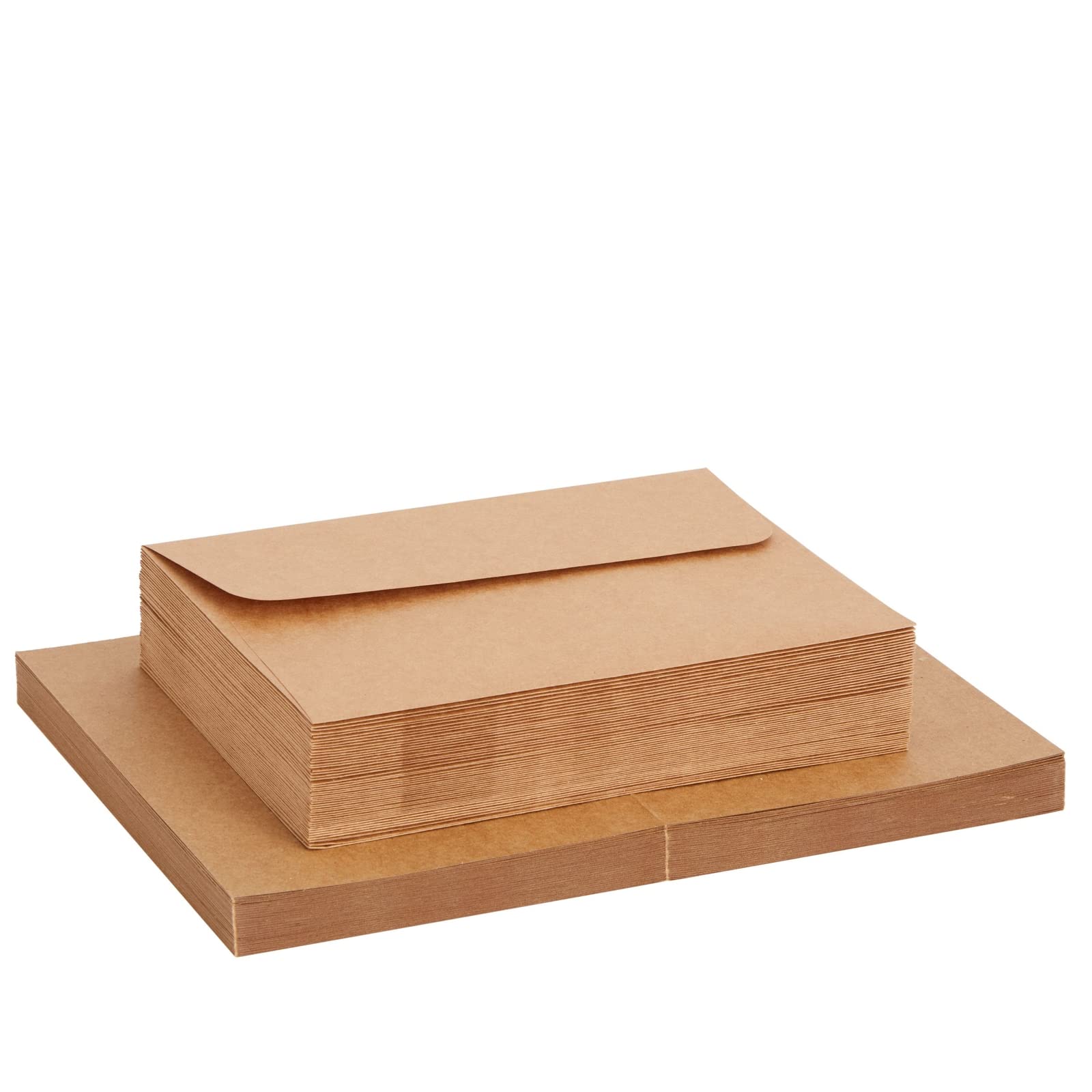 50 Pack Blank A7 Kraft Paper Cards and Envelopes, All Occasion 5x7 Note Cards for Invitations, Open When Letters - Image 9