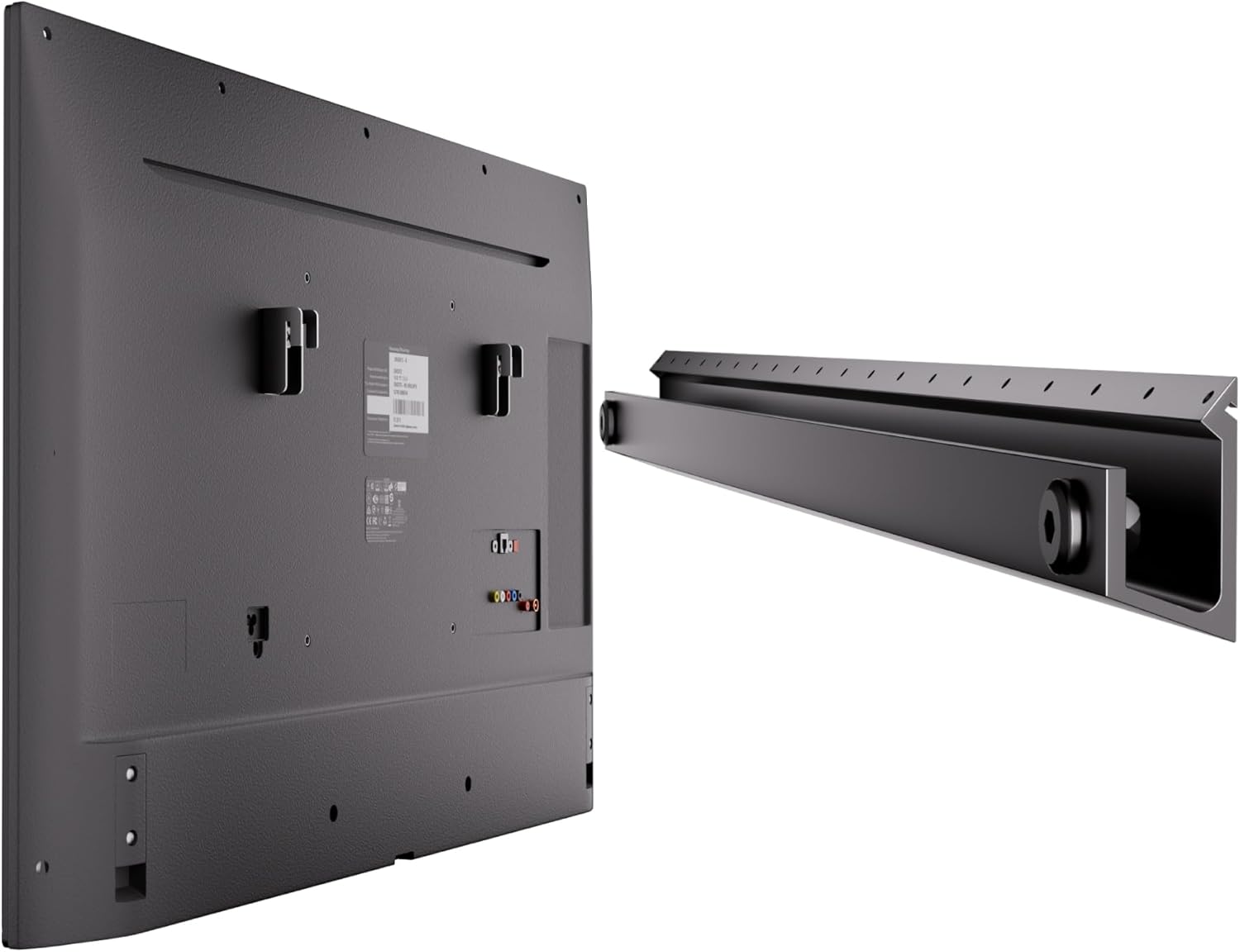 studless tv wall mount, no drill drywall tv bracket hanger for 32-75 inch flat screen tvs, no anchors, no stud, heavy duty, renter friendly, easy install with all hardware included 1 set fit 32 to 75 inches tvs