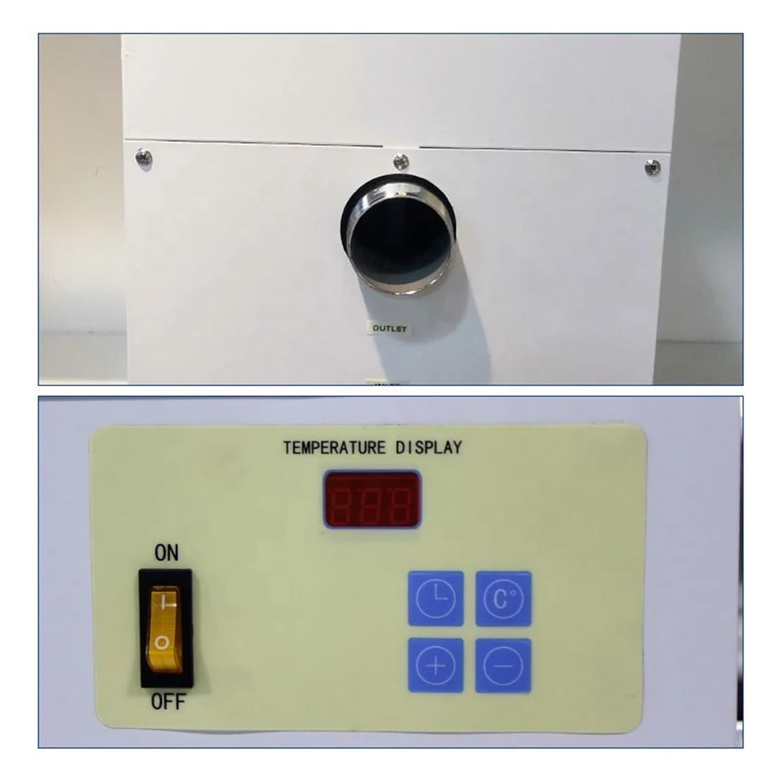 Pompe à Chaleur for Piscine et Spa 5,5 à 20 KW avec Interrupteur thermostatique, Chauffe-Eau électrique for piscines creusées et Hors Sol avec Une efficacité de Chauffage élevée(5.5KW)