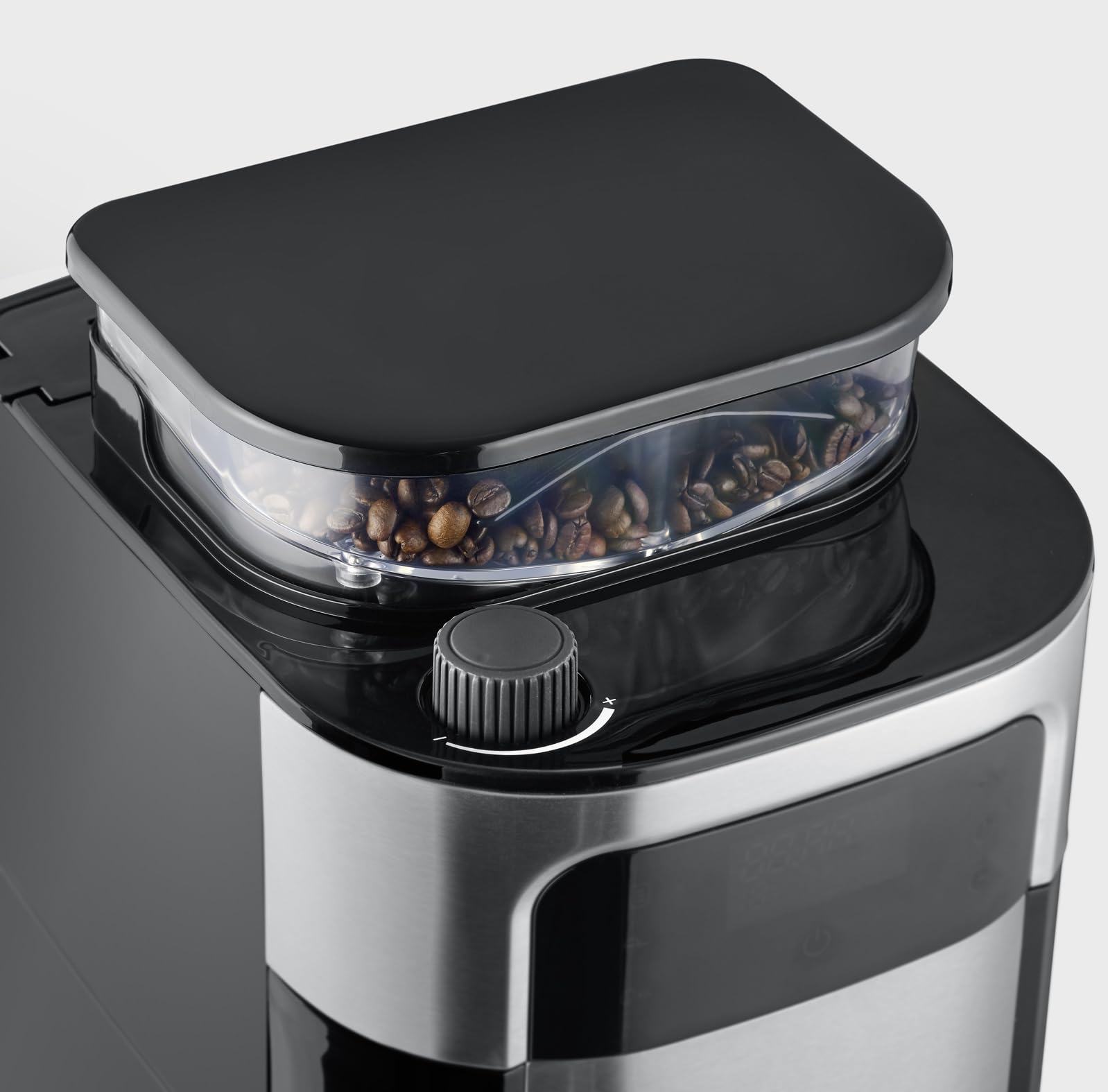 SEVERIN KA 4814 - Macchina da caffè con filtro in acciaio INOX e caraffa termica, macinazione fine e grado di macinazione selezionabile, 1000 W, fino a 8 tazze/ca. 1 litro