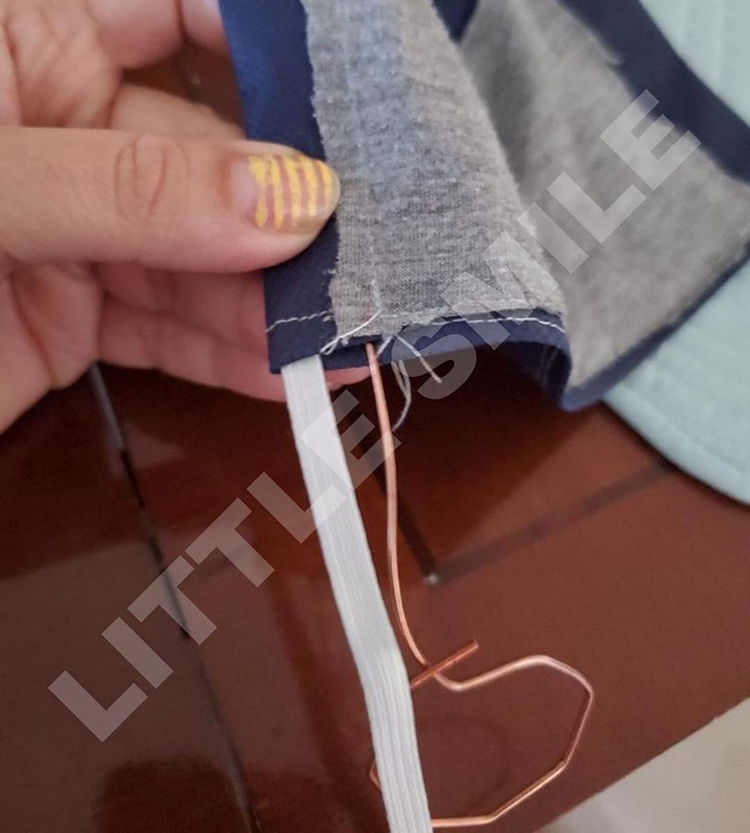 Little Smile 1/4 Inch Width Elastic 20 Meter Pack Ideal for Tailoring/Sewing, Fashion Designing, Boutique, Stitching, Mask Making 1
