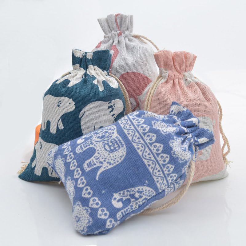 30 Sacchetti Di Iuta Con Corda - Bustine Lino Con Etichette Per Bomboniere, Matrimoni E Regali - Foto 8