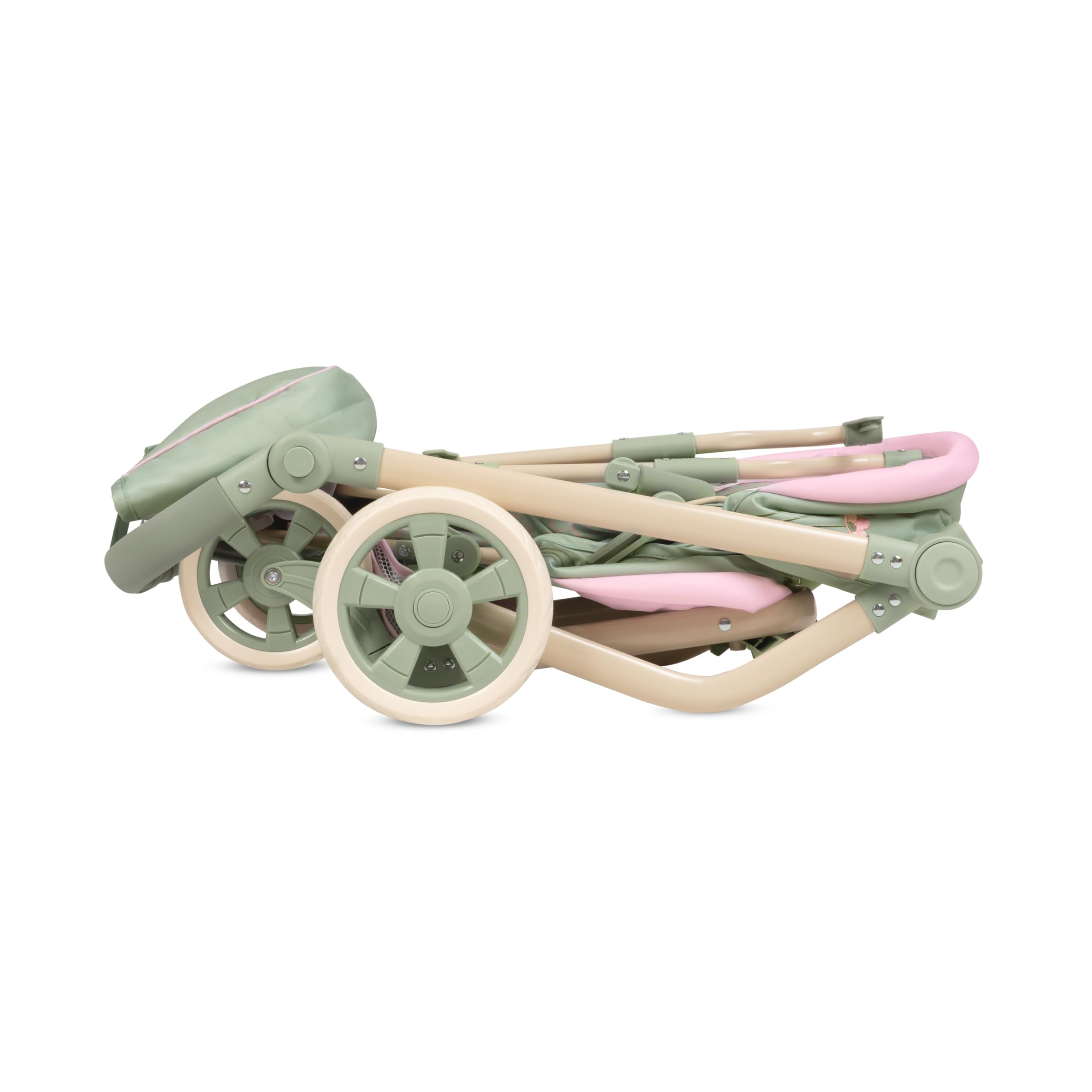 Carro de Muñecas Silla Gemelar Multiposición Plegable con Bolso Botanic DeCuevas 90868