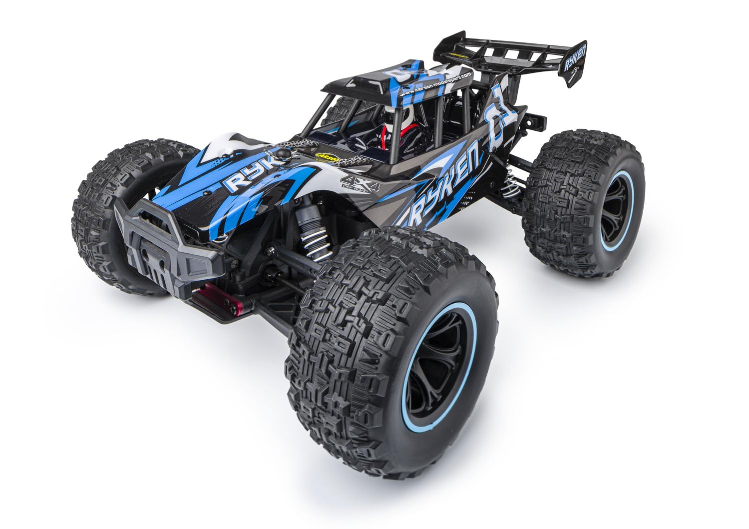 Carson 1:10 XS Ryken 100% RTR blau - Ferngesteuertes Auto, RC Buggy, inkl. Batterien und Fernsteuerung, Offroad Buggy, 40 km/h, RC Outdoor, 4WD