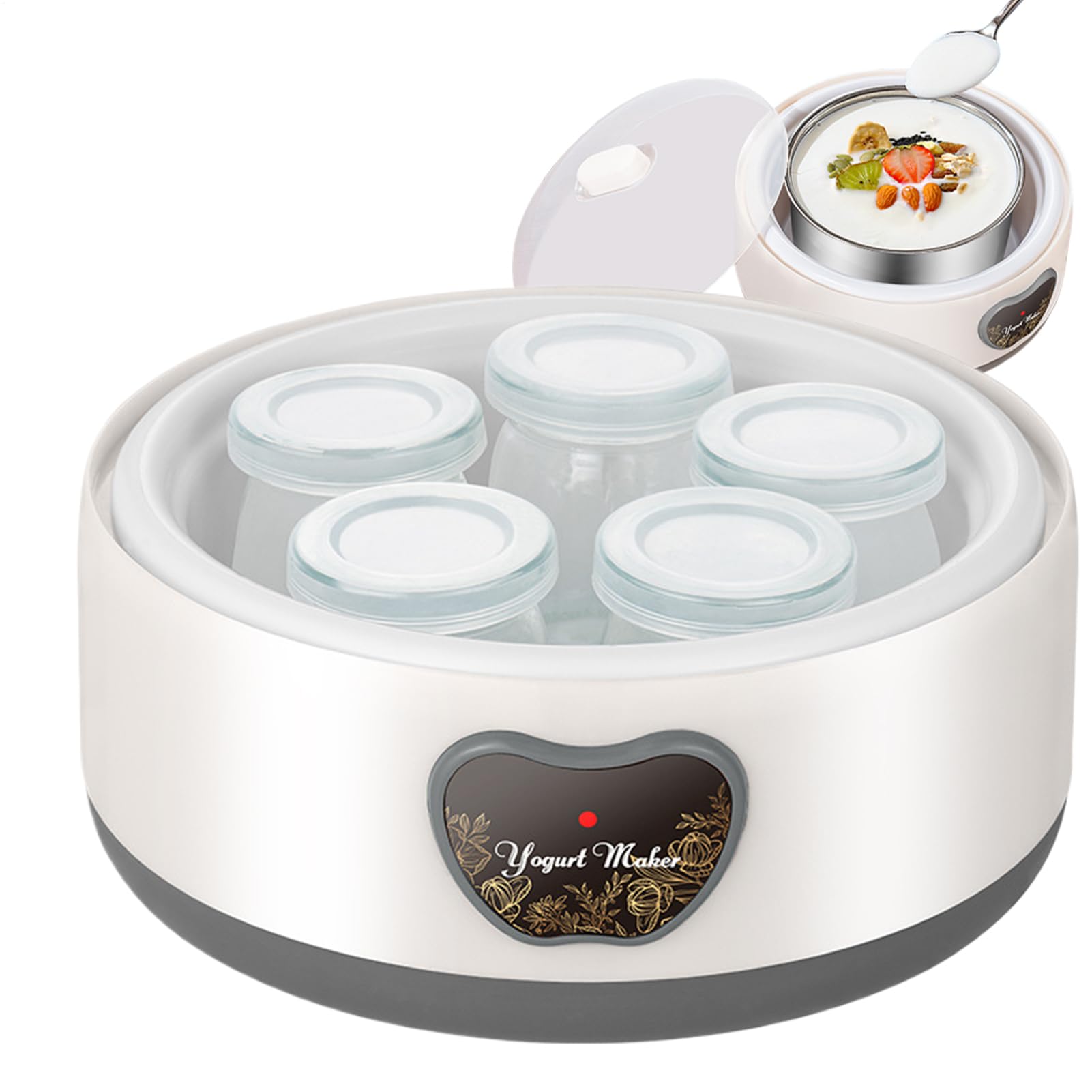 Máquina de hacer yogurt, fabricante de yogurt eléctrico Máquina de olla de