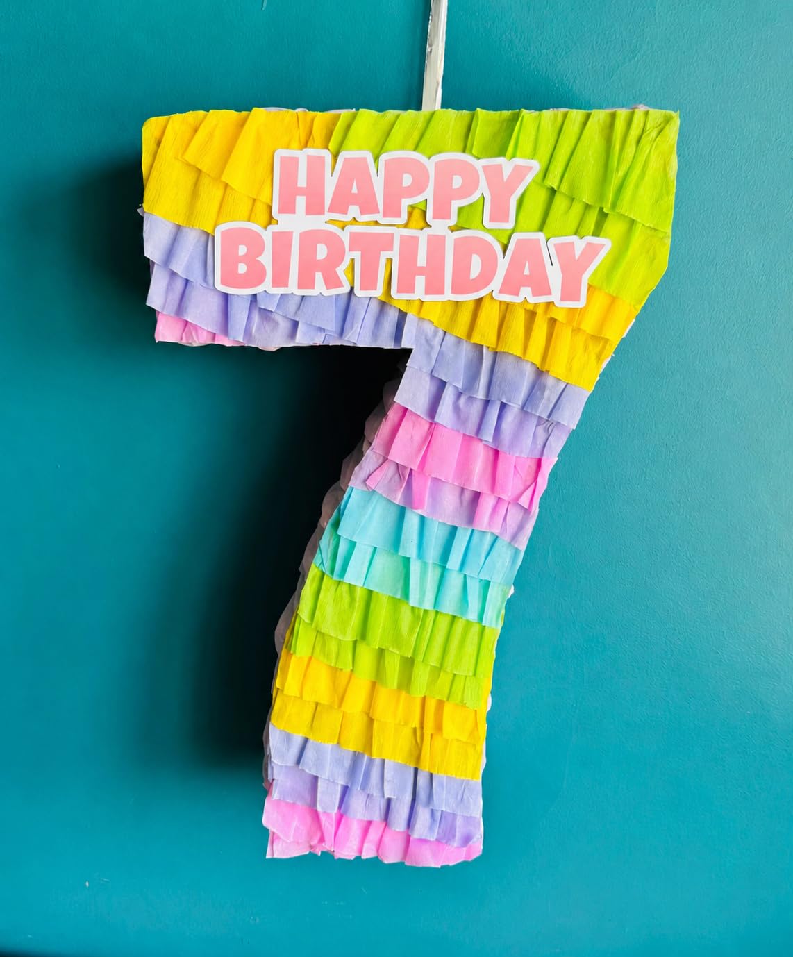 Handmade Pastel Rainbow Piñata – Empty Fillable Party Decoration
