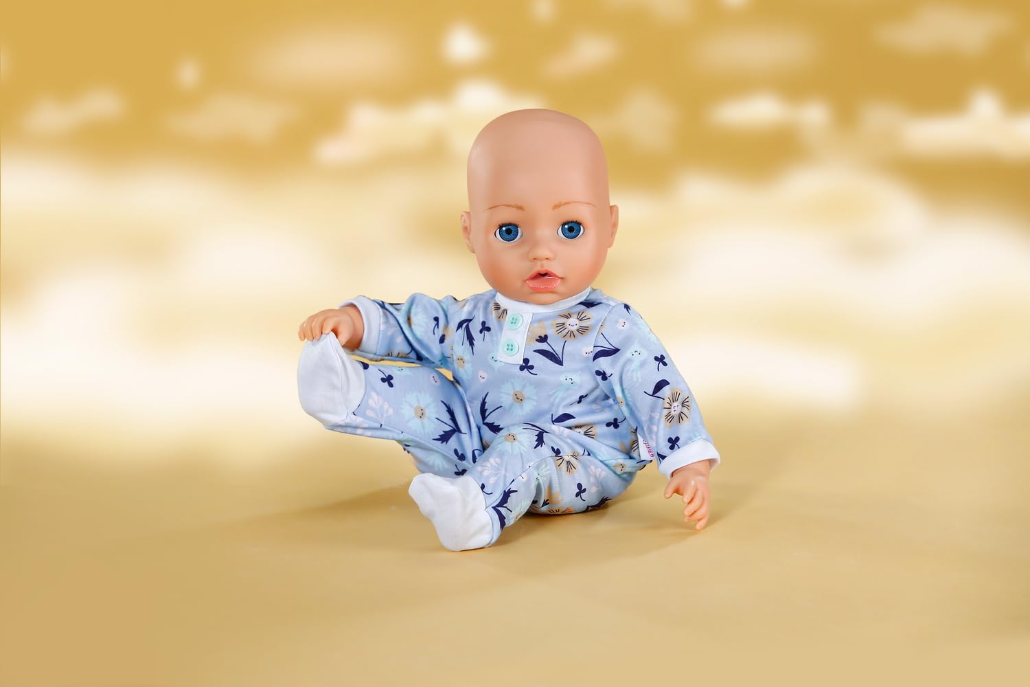 BABY born Niebieski śpioszki z motywem kwiatowym dla lalek 43 cm, 838747 Zapf Creation