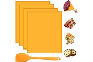 4PCS Silicone Dehydrator Mesh Mats with Silicone Scraper