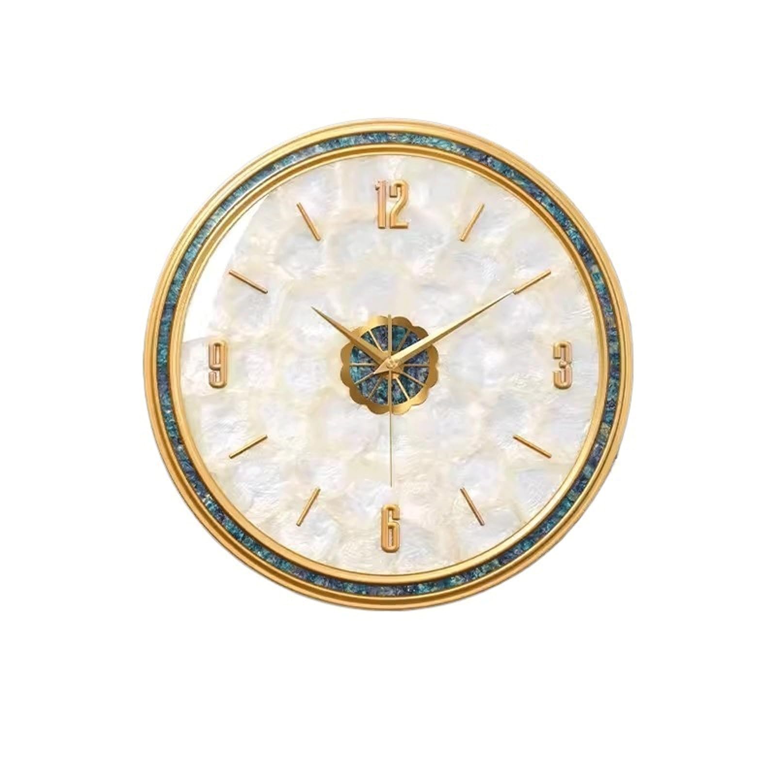 J9V4G6S3B5 Analogue Wall Clock Clock, Living Room Wall, Brass Luxury, Circular, Suitable For Hotels, Restaurants, Offices for Room Decoration(Large)