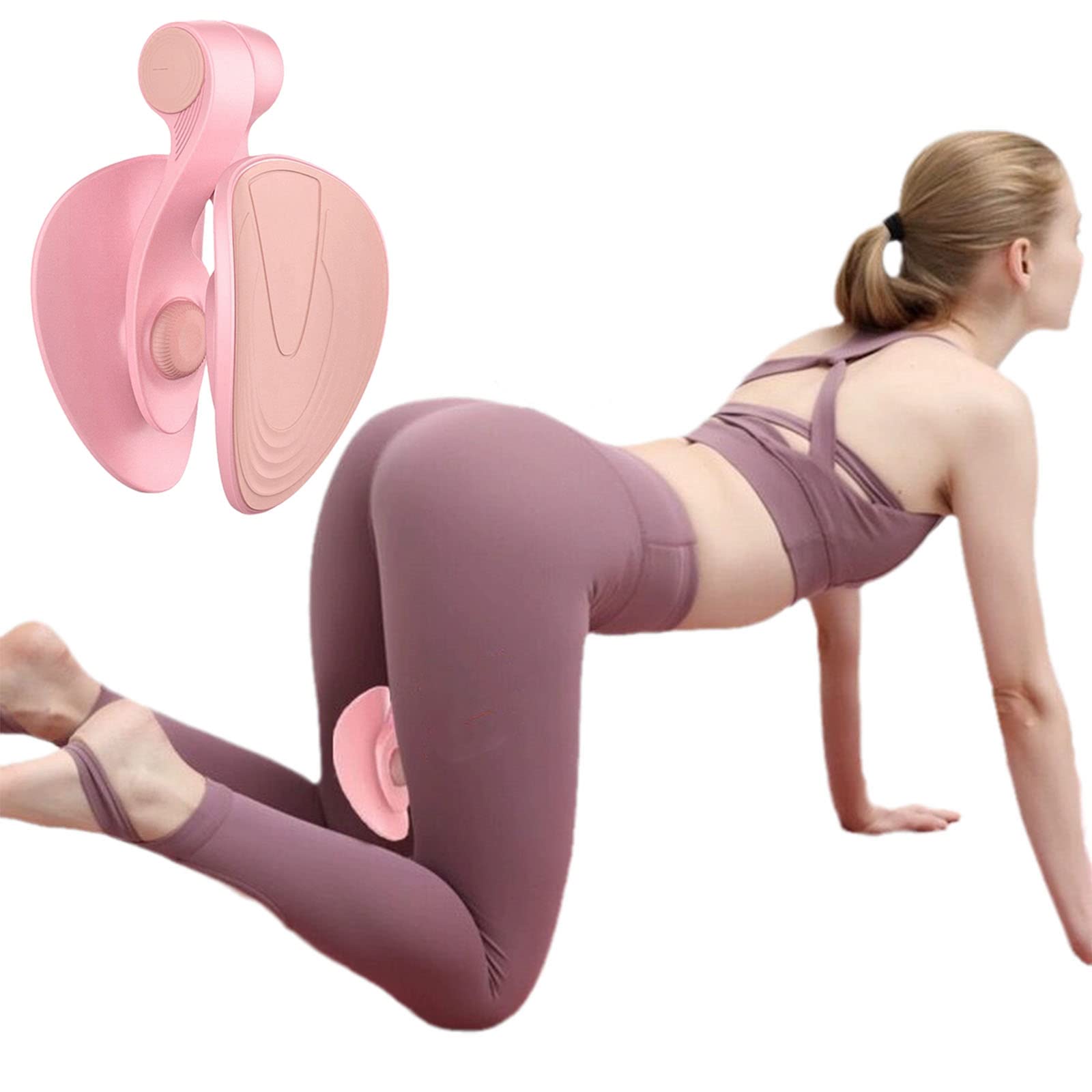 Upgraded Thigh Master, Kegel Exerciser Trainer Pelvic Floor Muscle Medial Exerciser Hip Muscle Inner Thigh Trainer Correction Beautiful Buttocks for Women (Pink) (B09V4W5962) Amazon Price History, Amazon Price Tracker