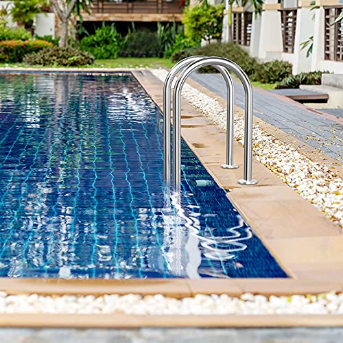 Escalera para piscina con 2 peldaños antideslizantes miniatura 6