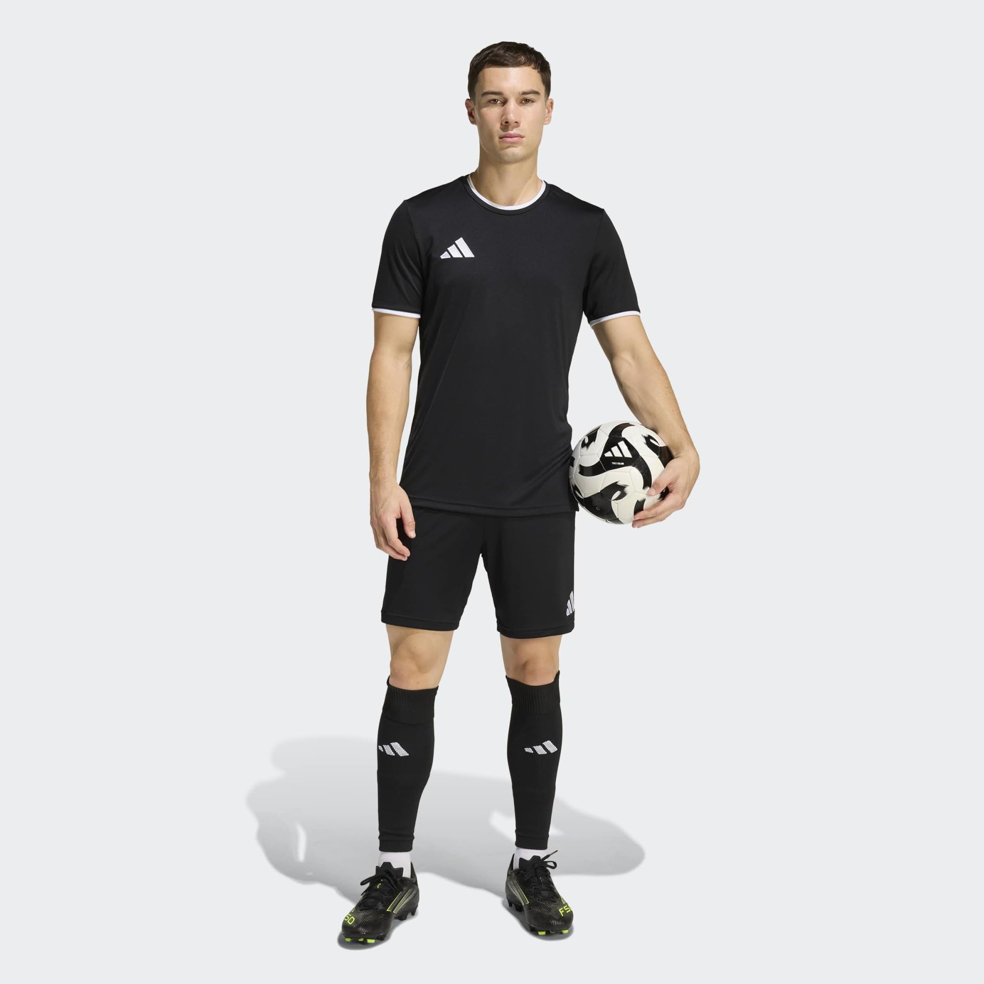 adidas Herren Entrada26 Shorts, Black/White, M Extra Tall
