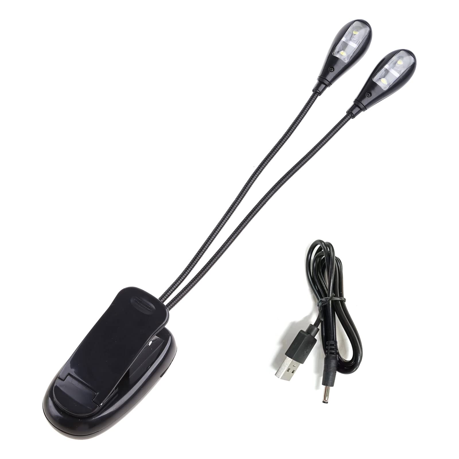 Lámpara de lectura LED con pinza para leer en la cama por la noche