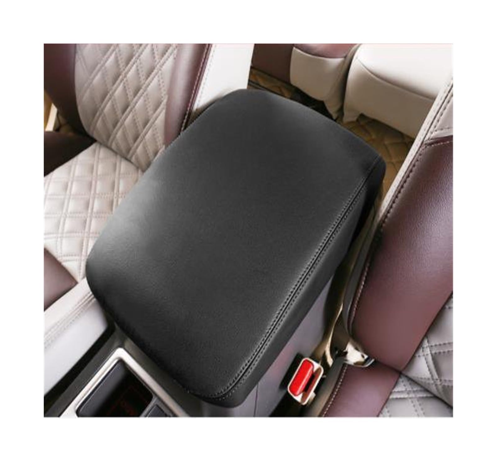 Bracciolo Auto Copri bracciolo centrale per auto, in microfibra e pelle, per Toyota per Land per Cruiser Prado 2010-2021(Marrone