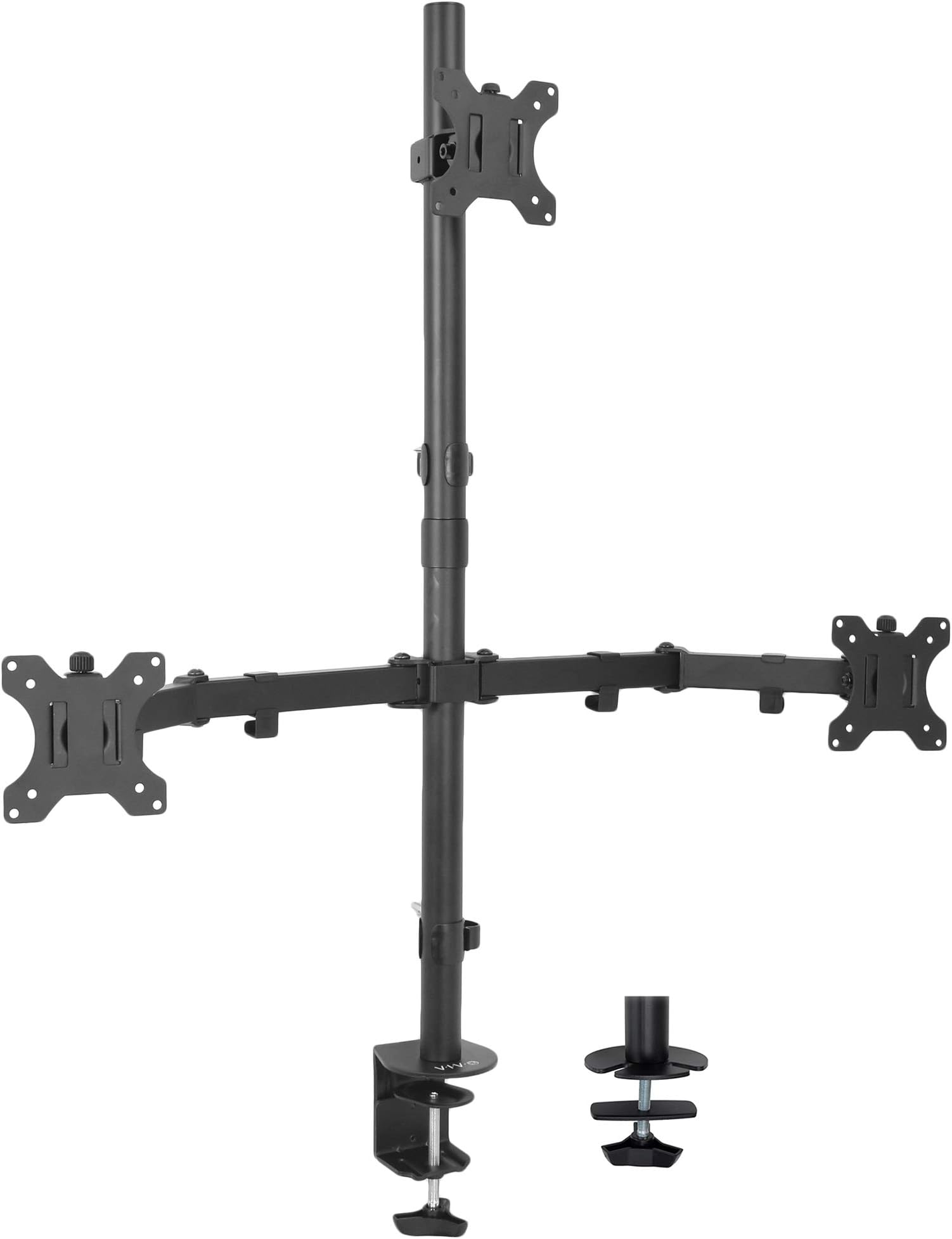 VIVO Triple LCD Monitor Desk Mount Stand Heavy Duty & Fully Adjustable 3 Screens up to 27" ~ (by)