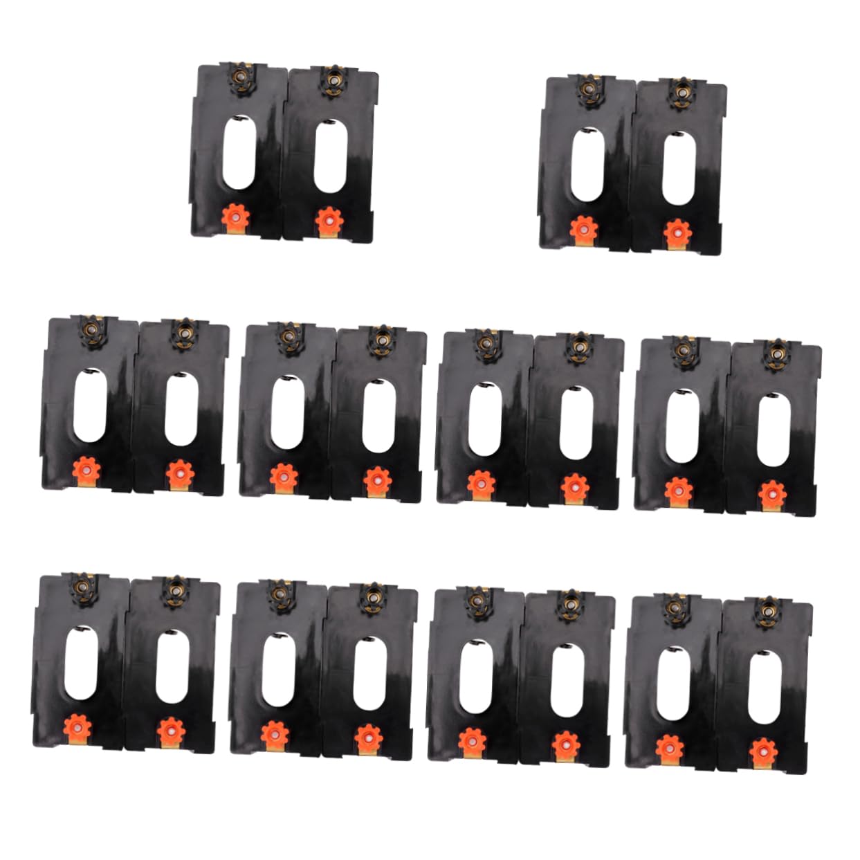 NUOBESTY 2 Set Batterie Porta Batterie Per Laboratorio Con Terminali Colorati E Sicure Per Esperimenti Scolastici E Progetti Elettrici 10 Pezzi*2