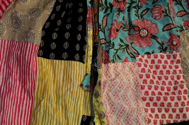 Palazzo Pant for Woman Patch Work Unique Pant Vintage Rayon Palazzo Pant Bohemian Smocked Waist Pants by Ethinic Craft HUB4