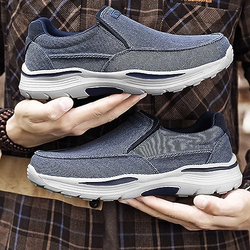 Mens Boat Shoes,Casual Breathable Soft Deck Shoes Mens,Comfy Lightweight Slip Resistant Mens Loafers Slip On Shoes,with Non-Marking Outsole and Drainage3