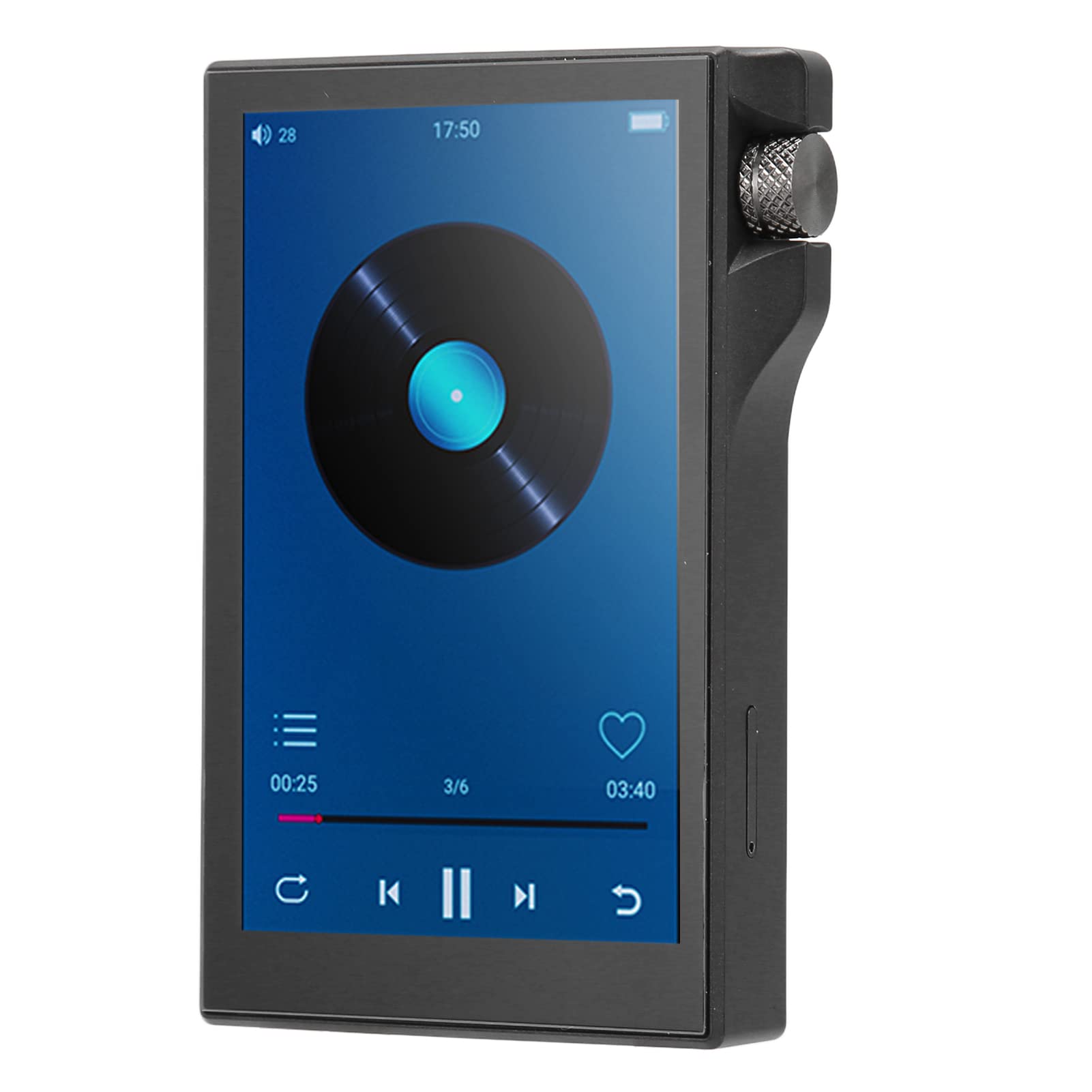 Reproductor de MP3 con Bluetooth, Q8 Reproductor de MP3 MP4 con Pantalla Táctil Completa de 4,0 Pulgadas para Android 9.0, 16G 3800mAh HiFi Reproductor de Música sin Pérdidas con (Negro)