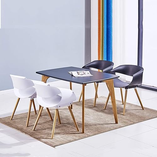 Miniatura 2 de Silla de comedor de cocina, muebles de comedor, sillas de comedor, sillas de comedor, silla moderna y simple de plástico PP, patas de haya, silla de