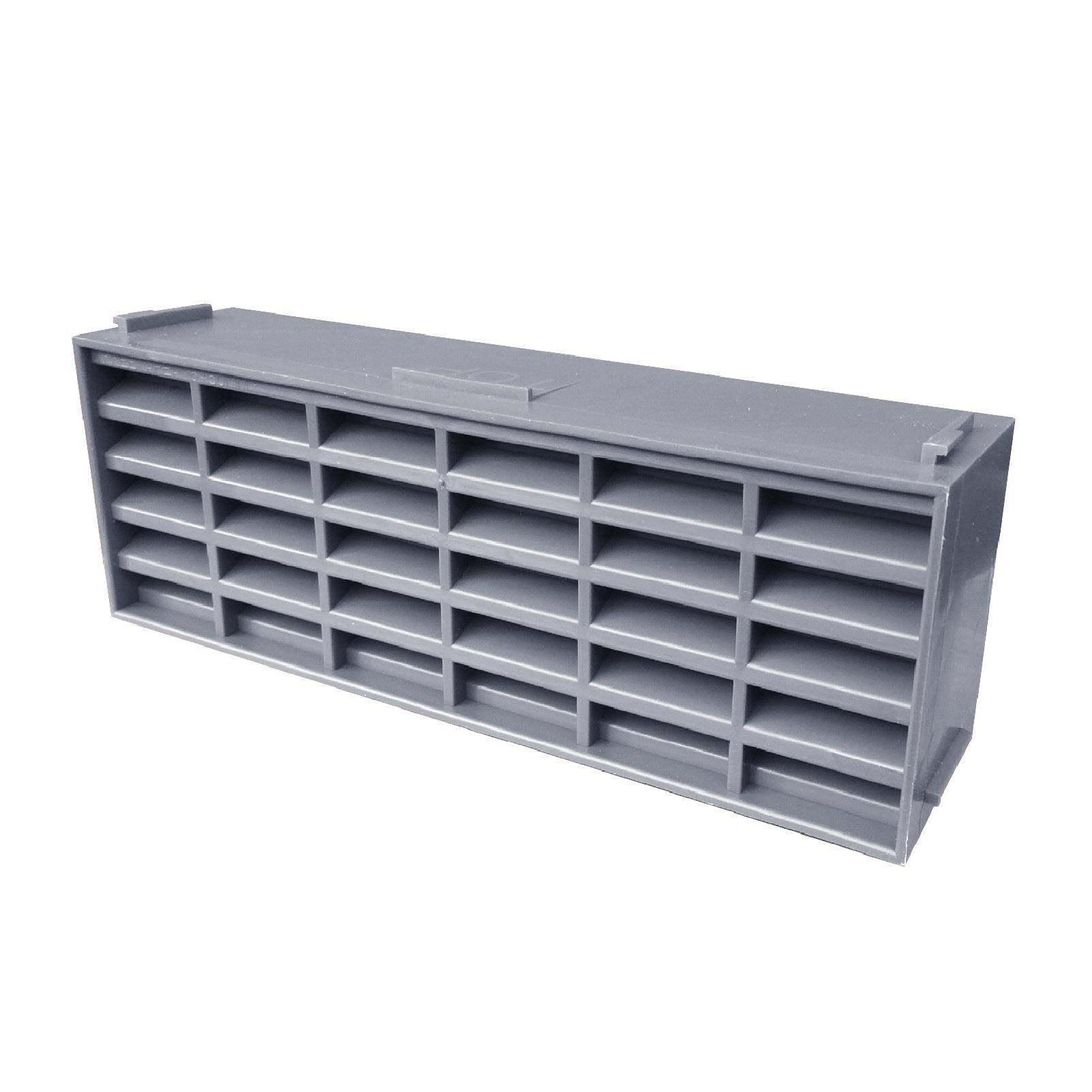 10 x Grey Interlocking Air Brick Vents 9" x 3" Grille for Air Flow Ventilation