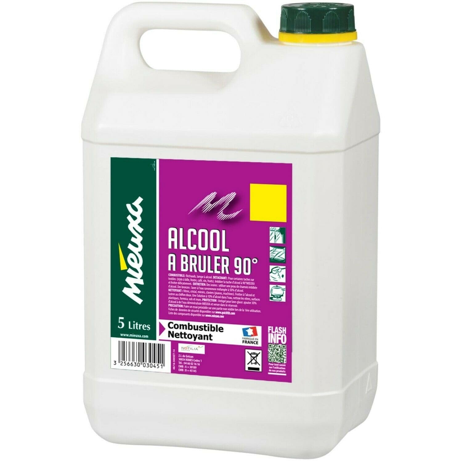 ALCOOL A BRULER 5L MIEUXA