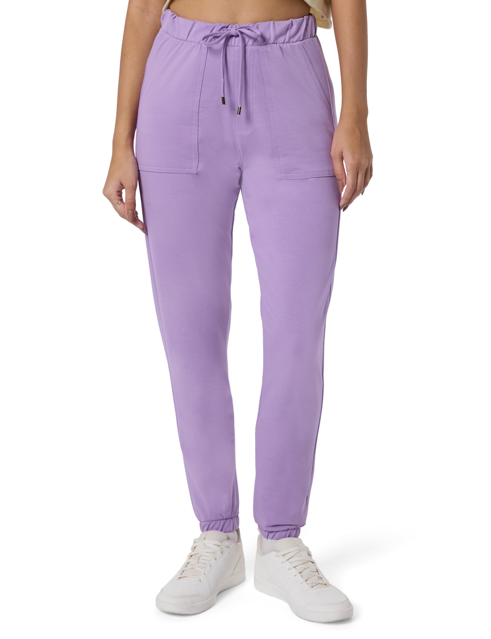 kraus jeans Women's Cotton Blend Comfort Fit High-Rise Ankle Length Joggers (WFB-348)-picture-18